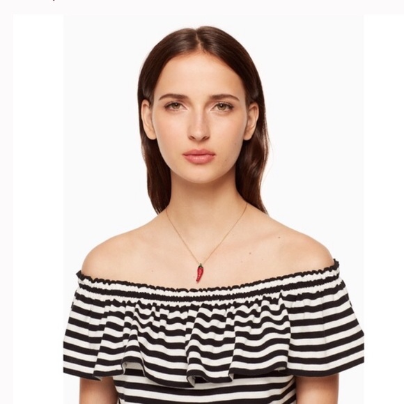 kate spade Jewelry - KATE SPADE • Haute Stuff Chili Pepper Necklace